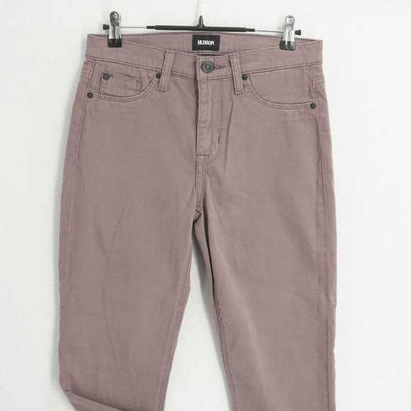 Hudson Womens Jeans Nico Mid Rise Ankle Super Skinny Purple Size 27 - Picture 2 of 11